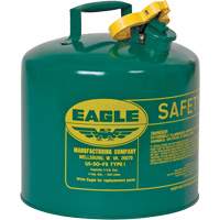 Safety Can for Combustibles, Type I, Galvanized Steel, 5 US gal., Green, FM Approved/UL/ULC Listed PB Rental Co. Ltd.