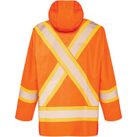 R804 Hurricane Rain Jacket, Small, High Visibility Orange PB Rental Co. Ltd.