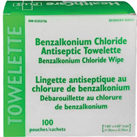 Serviette au chlorure de benzalkonium BZK, Serviette, Antiseptique PB Rental Co. Ltd.