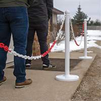 Chaîne de barri&egrave;re en plastique &agrave; deux couleurs, Vert/Blanc PB Rental Co. Ltd.