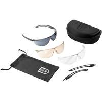 Ensemble de lunettes de s&eacute;curit&eacute; &agrave; protection balistique Gunfire 2.0, Lentille Transparent/Cuivre/Fum&eacute;e, Antibu&eacute;e/Anti-&eacute;gratignures, ANSI Z87+ PB Rental Co. Ltd.