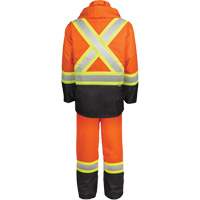 Ensemble de pluie haute visibilit&eacute; en tissu 150 deniers, Polyester, Petit, Orange haute visibilit&eacute; PB Rental Co. Ltd.