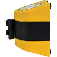 HAZLOK Safety Barrier System, Plastic, Magnetic Mount, 30', Black and Yellow Tape PB Rental Co. Ltd.