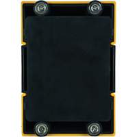 HAZLOK Safety Barrier System, Plastic, Magnetic Mount, 30', Black and Yellow Tape PB Rental Co. Ltd.