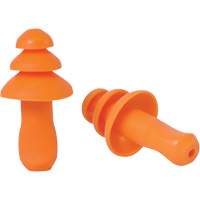 Bouchons d'oreilles r&eacute;utilisable &agrave; triple bride en TPR orange SEALTEC TipGrip, Sans cordon, Vrac - Boîte, 26 dB dB NRR, Taille unique PB Rental Co. Ltd.