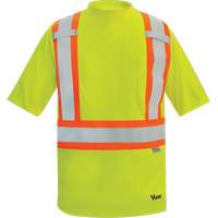 Viking&reg; Safety Bamboo Lined T-shirt, Polyester, Small, High Visibility Lime-Yellow PB Rental Co. Ltd.