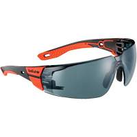 RUSH+ 2.0 M/L Safety Glasses with Black & Red Frame, Smoke Lens, Anti-Fog/Anti-Scratch, ANSI Z87+ PB Rental Co. Ltd.