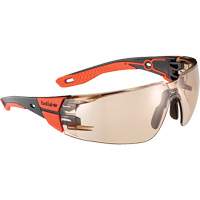 RUSH+ 2.0 M/L Safety Glasses with Black & Red Frame, Copper Lens, Anti-Fog/Anti-Scratch, ANSI Z87+ PB Rental Co. Ltd.