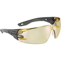 RUSH+ 2.0 M/L Safety Glasses with Black & Grey Frame, Amber Lens, Anti-Fog/Anti-Scratch, ANSI Z87+ PB Rental Co. Ltd.