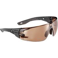 RUSH+ 2.0 M/L Safety Glasses with Black & Grey Frame, Bronze Lens, Anti-Fog/Anti-Scratch, ANSI Z87+ PB Rental Co. Ltd.