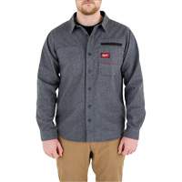 Chemise en flanelle GRIDIRON, Hommes, Petit, Gris PB Rental Co. Ltd.