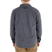 GRIDIRON Flannel Shirt, Men's, Small, Grey PB Rental Co. Ltd.