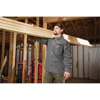 GRIDIRON Flannel Shirt, Men's, Small, Grey PB Rental Co. Ltd.