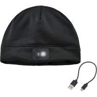 N-Ferno&reg; Winter Skull Cap with LED Rechargeable Light, Fleece Lining, One Size, Black PB Rental Co. Ltd.