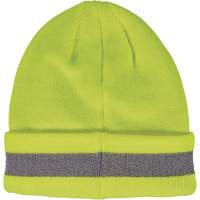 N-Ferno&reg; Reflective, Cuffed Rib Knit Winter Hat, Acrylic Lining, One Size, High-Visibility Lime Green PB Rental Co. Ltd.