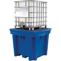 1 IBC Poly Spill Containment Pallet with Drain, 330 US gal. Spill Capacity, 56.5" x 56.5" x 48" PB Rental Co. Ltd.