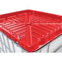 Full Size 30 Gal. Red Chemically-Resistant Polyethylene IBC Funnel PB Rental Co. Ltd.