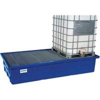 2 IBC Blue Poly Spill Containment Pallet with Galvanized Grating PB Rental Co. Ltd.