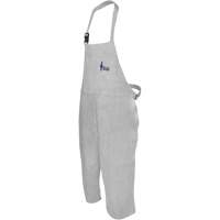 Leather Welding Apron, Split-Leg Bib, 36" L, Pearl Grey PB Rental Co. Ltd.