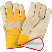 Abrasion-Resistant Winter-Lined Fitters Gloves, Large, Grain Cowhide Palm, Foam Fleece Inner Lining PB Rental Co. Ltd.