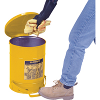 Oily Waste Cans, FM Approved/UL Listed, 14 US gal., Yellow PB Rental Co. Ltd.