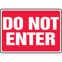 Enseigne  Do Not Enter , 7" x 10", Vinyle, Anglais PB Rental Co. Ltd.
