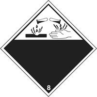 Corrosive Materials TDG Placard, Plastic PB Rental Co. Ltd.