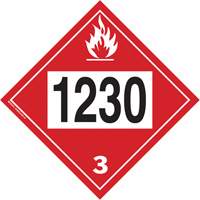 Plaque-&eacute;tiquette TMD 1230 pour m&eacute;thanol, Plastique PB Rental Co. Ltd.