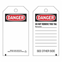 &eacute;tiquettes de s&eacute;curit&eacute; auto-plastifiantes, Polyester, 3" la x 5-3/4" h, Anglais PB Rental Co. Ltd.