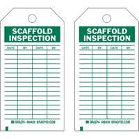 &eacute;tiquettes de rapport d'inspection, Polyester, 4" la x 7" h, Anglais PB Rental Co. Ltd.