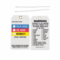 &eacute;tiquettes du droit &agrave; l'information, Polyester, 3" la x 5-3/4" h, Anglais PB Rental Co. Ltd.