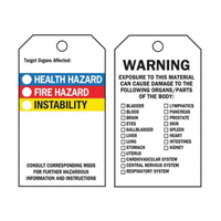 &eacute;tiquettes auto-plastifiantes du droit &agrave; l'information, Polyester, 3" la x 5-3/4" h, Anglais PB Rental Co. Ltd.