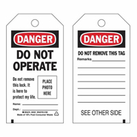 &eacute;tiquettes  Do Not Operate  autoplastifiantes, Polyester, 3" la x 5-3/4" h, Anglais PB Rental Co. Ltd.