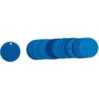 &eacute;tiquettes rondes vierges pour vannes, Aluminium, 2" dia. PB Rental Co. Ltd.