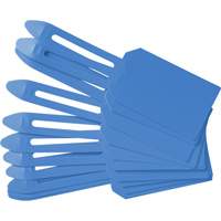 &eacute;tiquettes de cadenassage vierges en plastique, Plastique, 3-1/4" la x 5-4/5" h, Vierge PB Rental Co. Ltd.