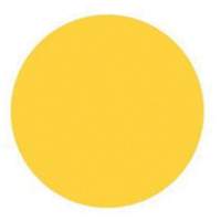 Round Write-On Labels, Circle, 1.5" L x 1.5" W, Yellow PB Rental Co. Ltd.