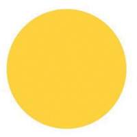 Round Write-On Labels, Circle, 3" L x 3" W, Yellow PB Rental Co. Ltd.