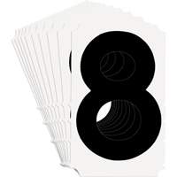 &eacute;tiquettes de lettres et chiffres gothiques individuels Quick-Align, 8, 4" h, Noir PB Rental Co. Ltd.