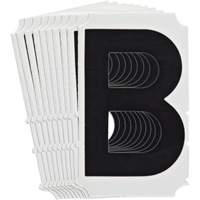&eacute;tiquettes de lettres et chiffres gothiques individuels Quick-Align, B, 4" h, Noir PB Rental Co. Ltd.