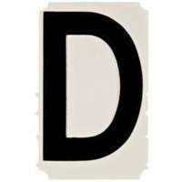 &eacute;tiquettes de lettres et chiffres gothiques individuels Quick-Align, D, 4" h, Noir PB Rental Co. Ltd.