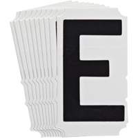 &eacute;tiquettes de lettres et chiffres gothiques individuels Quick-Align, E, 4" h, Noir PB Rental Co. Ltd.