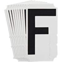 &eacute;tiquettes de lettres et chiffres gothiques individuels Quick-Align, F, 4" h, Noir PB Rental Co. Ltd.