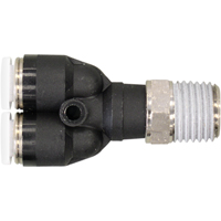 Raccord m&acirc;le en Y filet&eacute; Topfit, 1/4" dia., Polym&egrave;re PB Rental Co. Ltd.