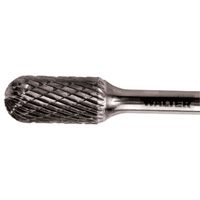 Double Cut Cylindrical Round Nose Carbide Burr, 1/2" Dia., 1" Depth of Cut PB Rental Co. Ltd.