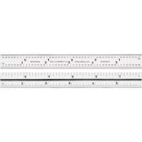 Junior Combination Squares, 6" L, 8/100" Graduations, Steel, Satin PB Rental Co. Ltd.