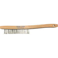 Brosses de nettoyage &agrave; manche recourb&eacute;, Acier inoxydable, 3 x 19 rangs de fils, Longueur 14" PB Rental Co. Ltd.