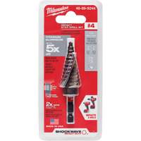Foret &eacute;tag&eacute; #4 Shockwave Impact Duty, 3/16" - 7/8", Incr&eacute;ments de 1/16", Titane PB Rental Co. Ltd.