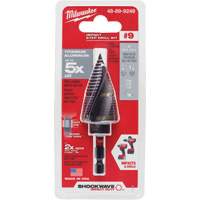 Foret &eacute;tag&eacute; #9 Shockwave Impact Duty, 7/8" - 1-1/8", Incr&eacute;ments de 1/4", Titane PB Rental Co. Ltd.