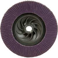Disque &agrave; lamelles &agrave; changement rapide 769F, 5" x 5/8"-11, Type 27, Grain 120+, C&eacute;ramique PB Rental Co. Ltd.