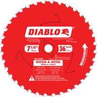 Lame de scie Cermet II Steel Demon, 7-1/4", 36 dents, Pour M&eacute;tal PB Rental Co. Ltd.